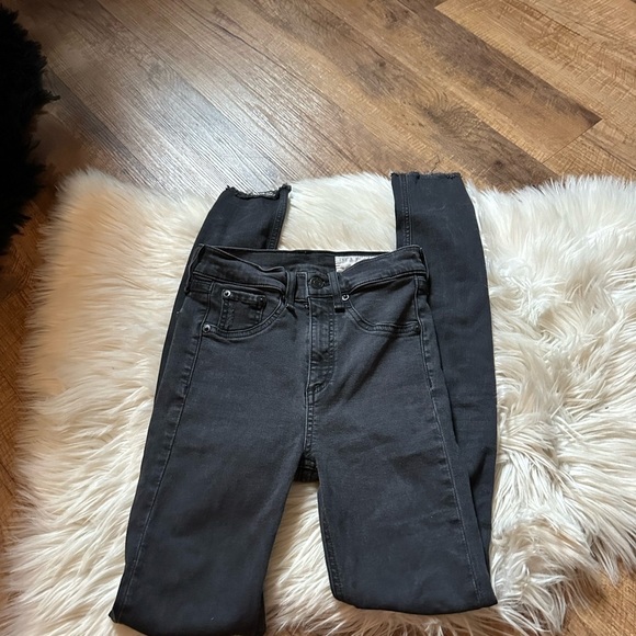 RAG & BONE High Rise Skinny Distressed Jeans - Picture 3 of 7